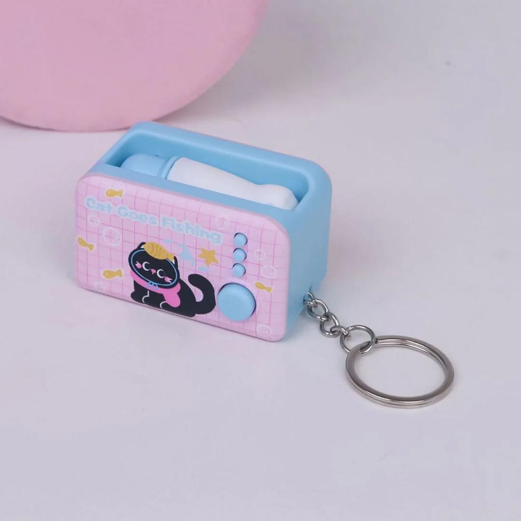 Cat Paw Pop Out Keyring | Cute Fidget Keychain With Push Button — photo 4