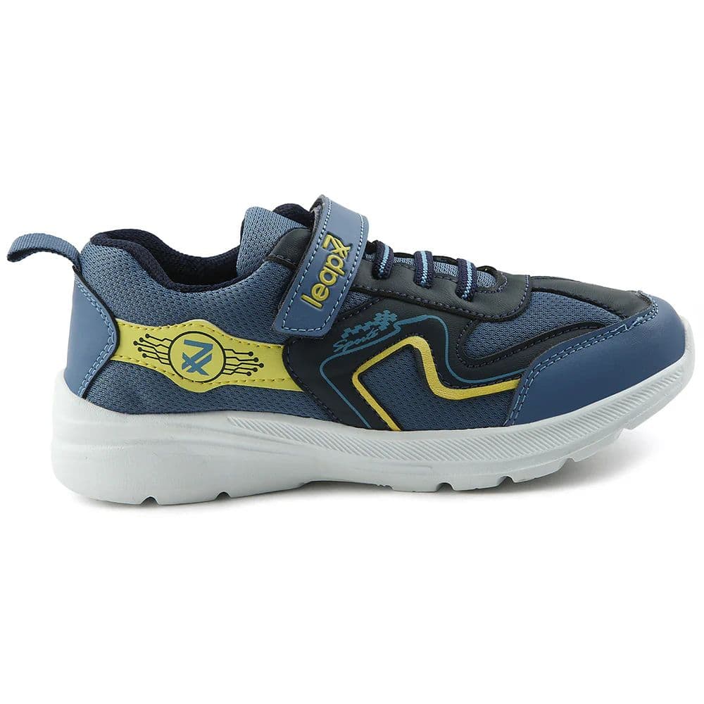 Leap7x Blue Sports Non Lacing Walking Shoes For Kids TRIVAGO-02 By Liberty — photo 2
