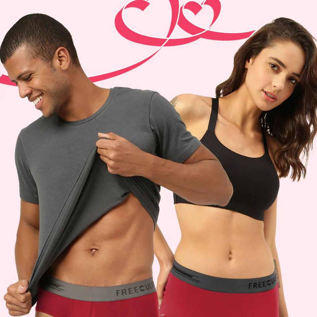 Men's Brief And Women's Boy Shorts (Pack of 2)