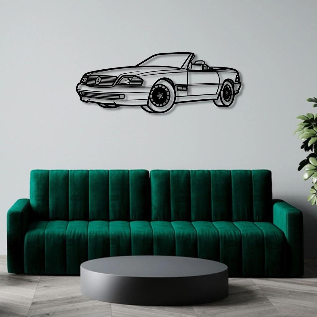 2002 MERCEDES BENZ 500SL PERSPECTIVE METAL WALL ART