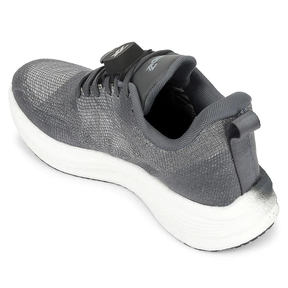 Leap7x Dark Grey Sports Lacing Running Shoes For Men XLM-08MS By Liberty — photo 5