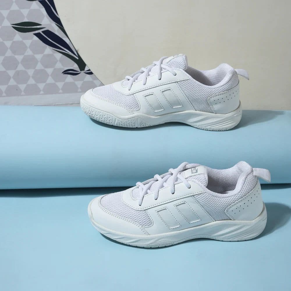 Force 10 White Lacing Uniform School Shoes For Kids SKOLGAME-L By Liberty — photo 4