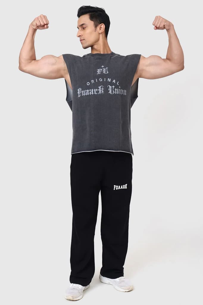 Shadow Washed Capsleeves Tank Dark Grey — photo 2