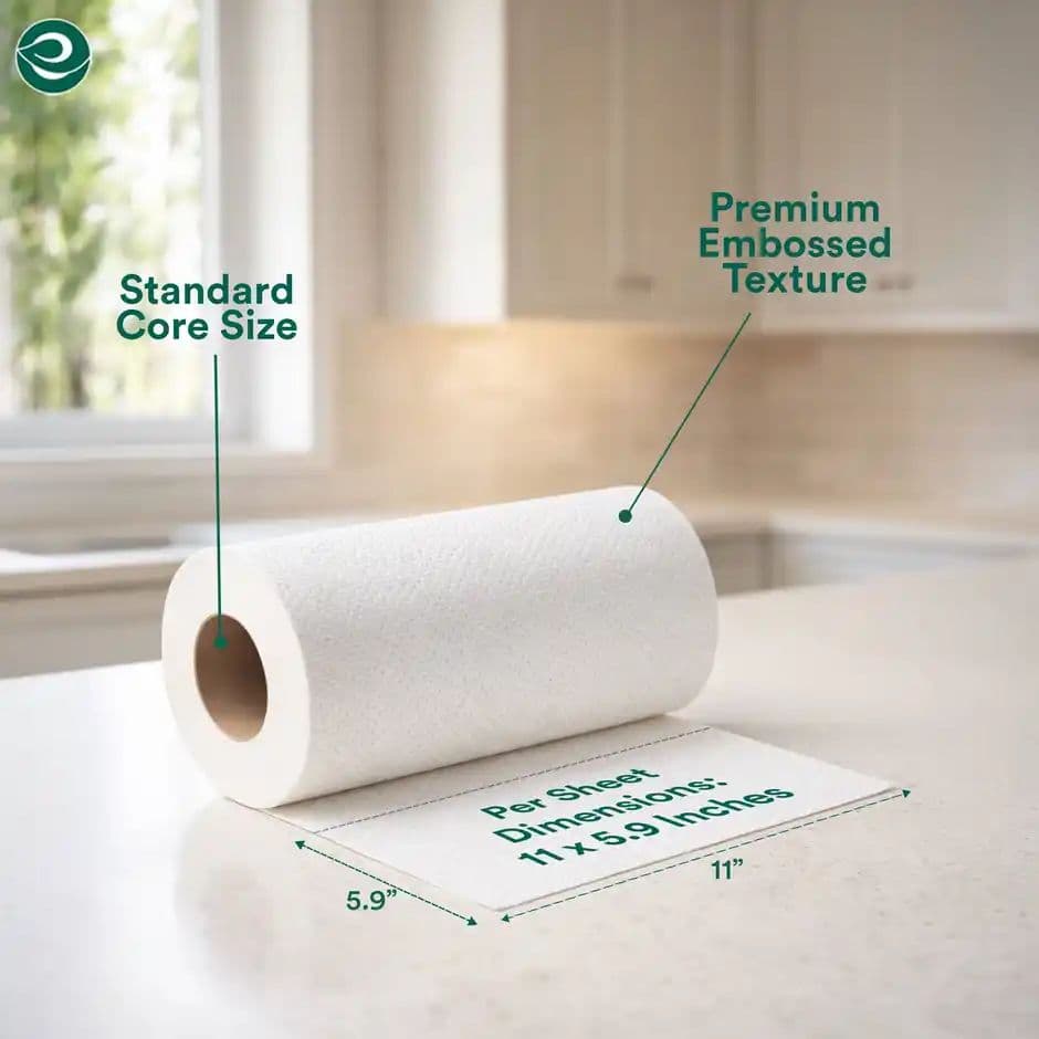 ECO SOUL 2Ply | 60 x 2 Rolls | Kitchen Paper Towel — photo 2