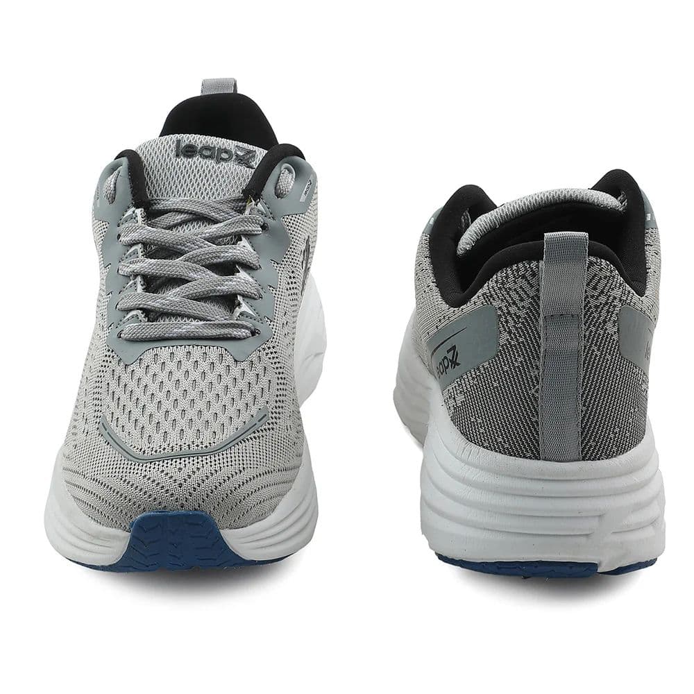 Leap7x Light Grey Sports Running Shoes For Men GHD-41 By Liberty — photo 6