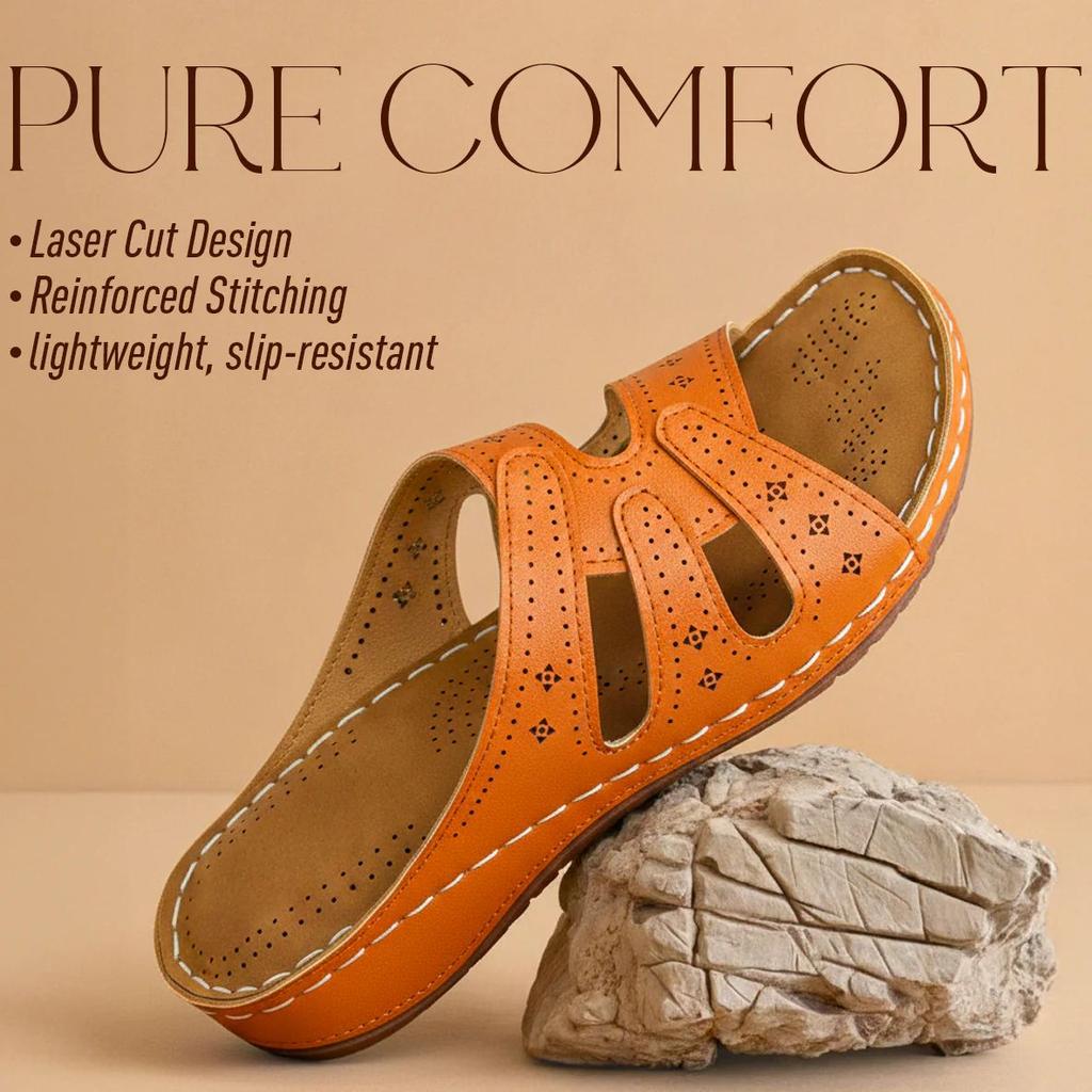 Senorita Tan Casual Flat Sandal for Women AGL-152E by Liberty — photo 2