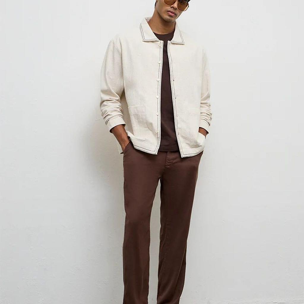 ETA Off-White Relaxed-Fit Cotton-Blend Jacket
