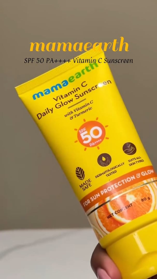 My Daily Shield: Mamaearth Vitamin C Sunscreen ☀️