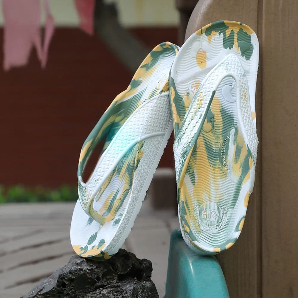A-HA Yellow Casual Slipper For Men HAPPYFEET1 By Liberty — photo 4