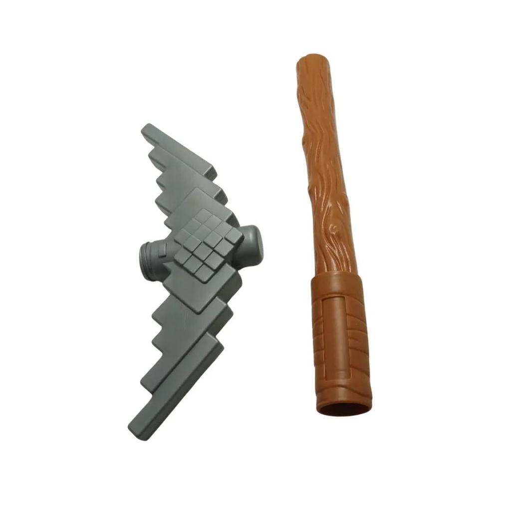 Pixel Block Toy Axe - Minecraft Inspired 3D PickAxe — photo 3