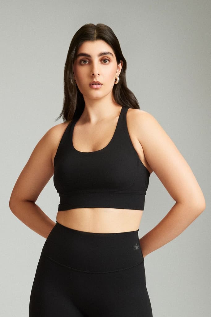 Black OnTheGo Cross Back Sports Bra — photo 2