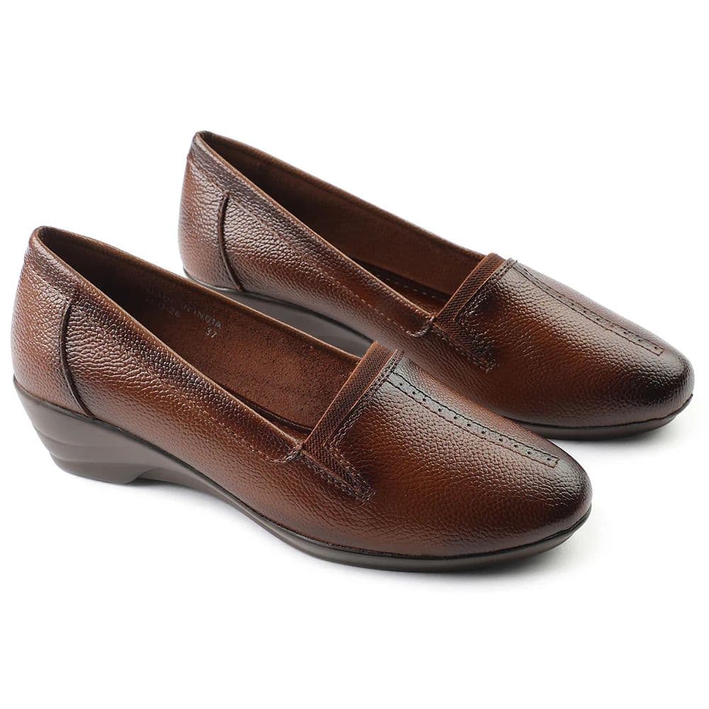 Healers Tan Ballerina Shoes For Women TLO-26 By Liberty — photo 5