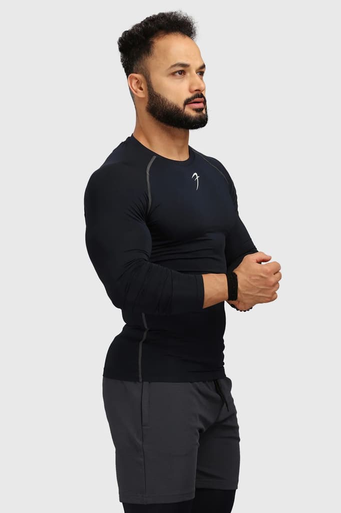 Compression Fullsleeves T-shirt Navy — S