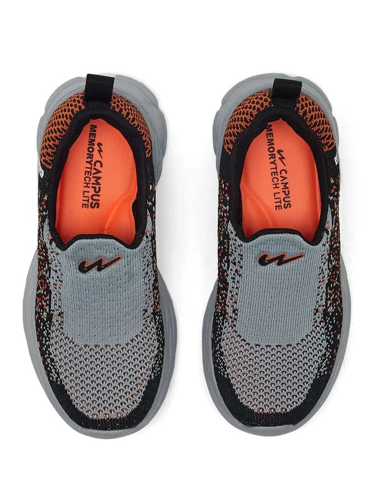 ZIP KIDS Grey Kids Walking Shoes — photo 6