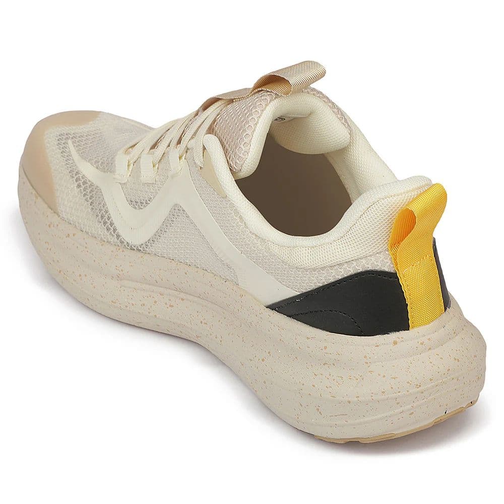 Leap7X ZQ-WFM-07 Beige Sports Non Lacing Walking Shoes for Men by Liberty — photo 3