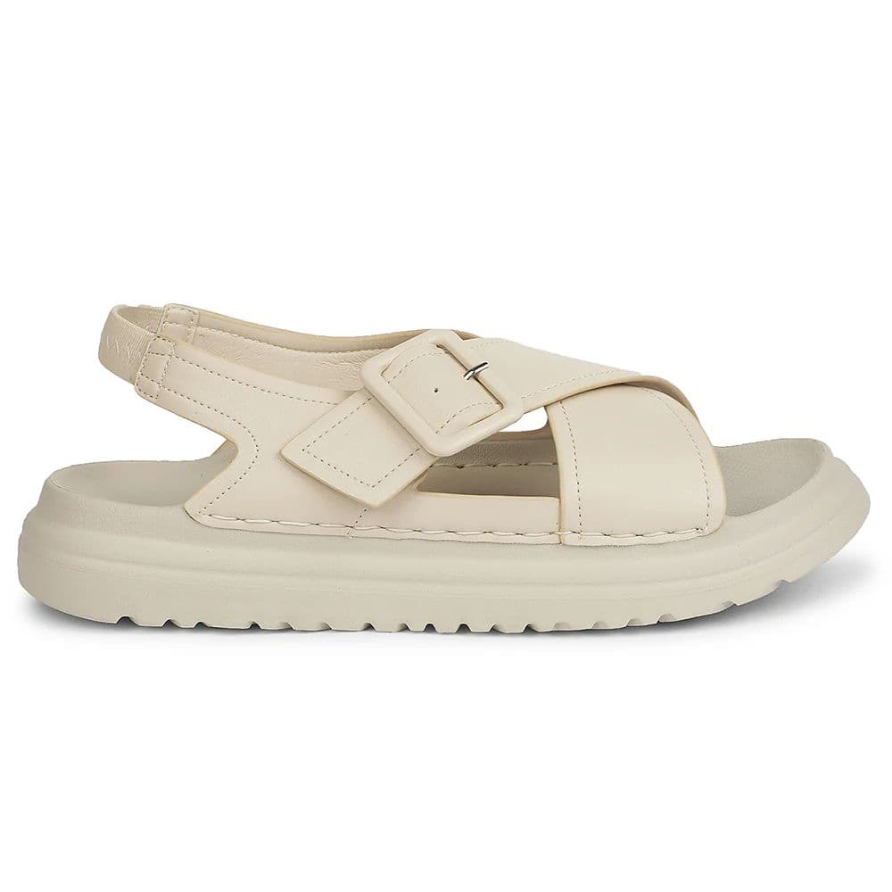 Healers Cream Casual Flat Sandal for Women ZQ-DMSN-06 by Liberty — photo 2