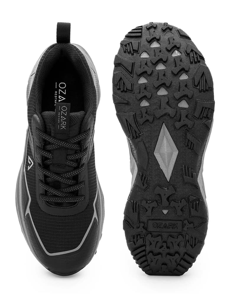 Black & Grey Trail Running Shoes for Men | Low-Cut Outdoor — photo 5