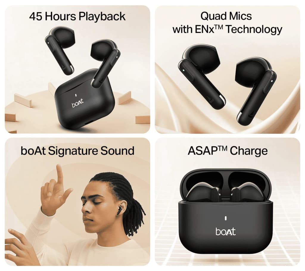 boAt Airdopes Ace Gen 2 | True Wireless Earbuds with 45 Hours Playback, ENx™ Tech & BEAST™ Mode — photo 7