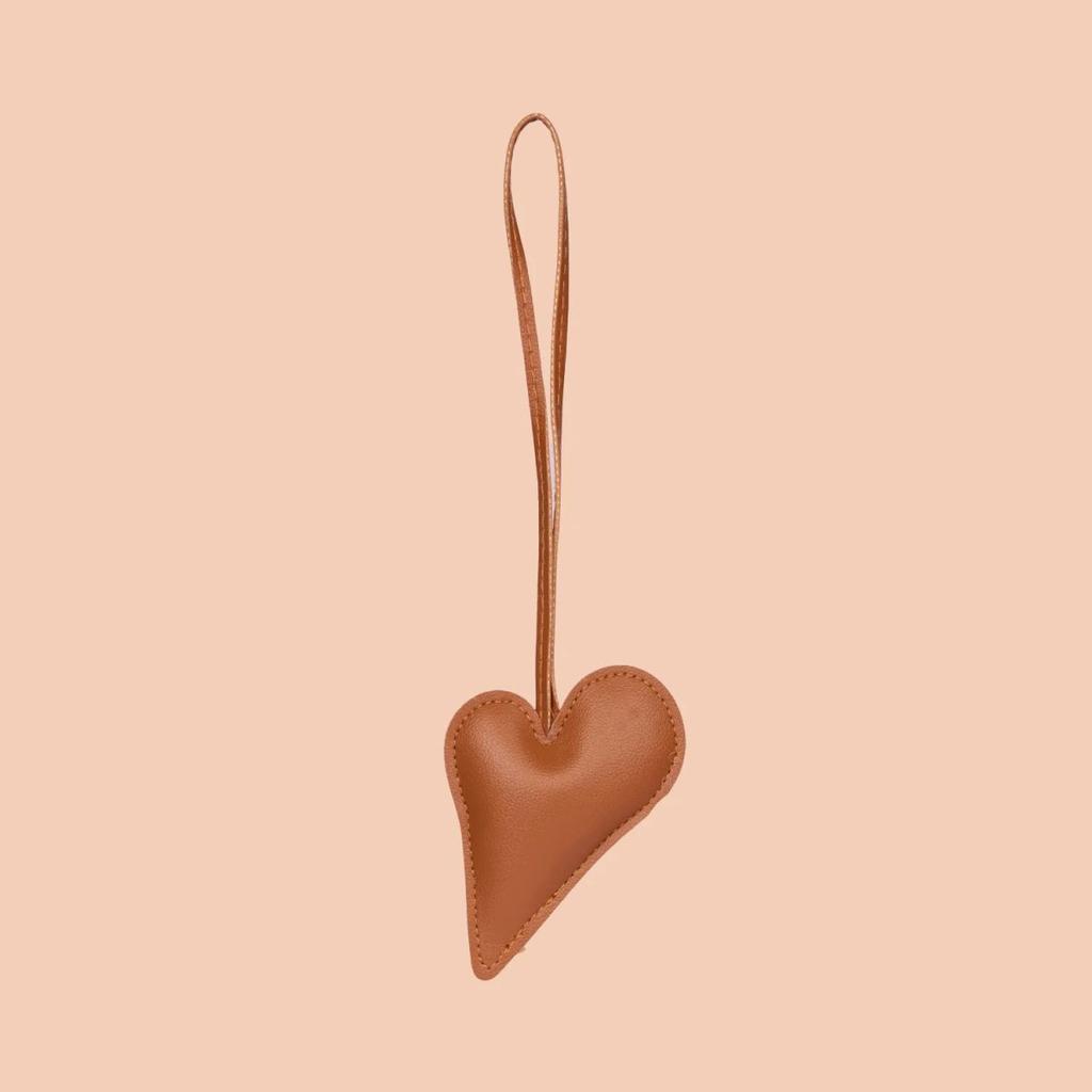 Big Heart Bag Charm - Tan — photo 4