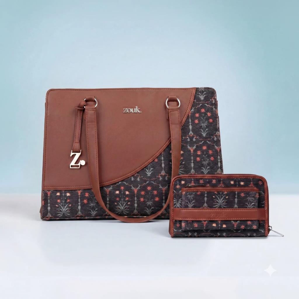Taj Guldasta Office Essential Bag & Taj Guldasta Classic Zipper Wallet Combo