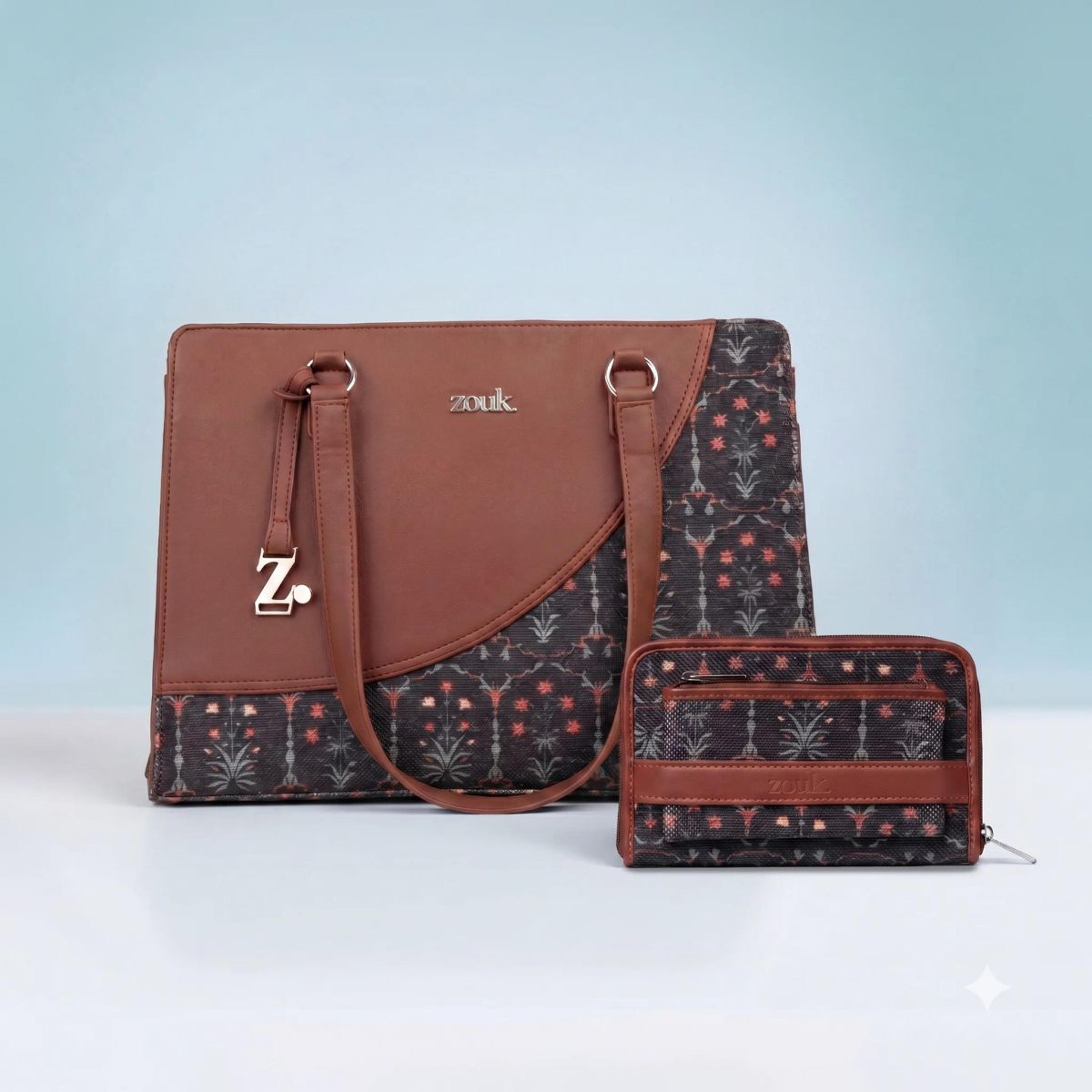 Taj Guldasta Office Essential Bag & Taj Guldasta Classic Zipper Wallet Combo