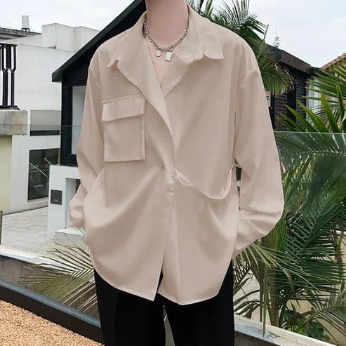 Tokyo Style With Belt Oversized Shirt — photo 4