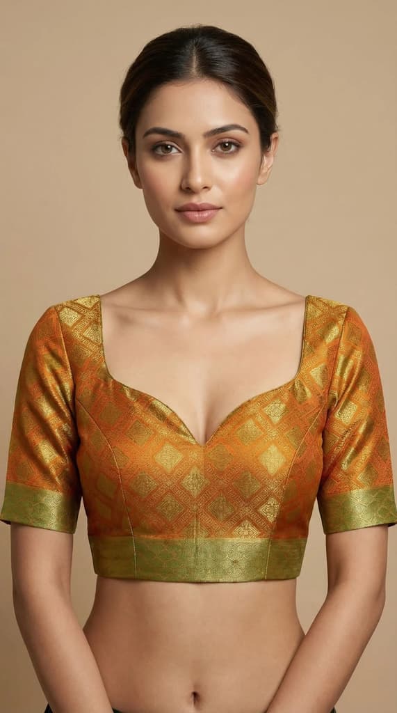 MIMOSA Women's Woven Design Kanjivaram Style Art Silk Saree with Blouse Piece - Pista ( SA00003143PSFREE ) — photo 5