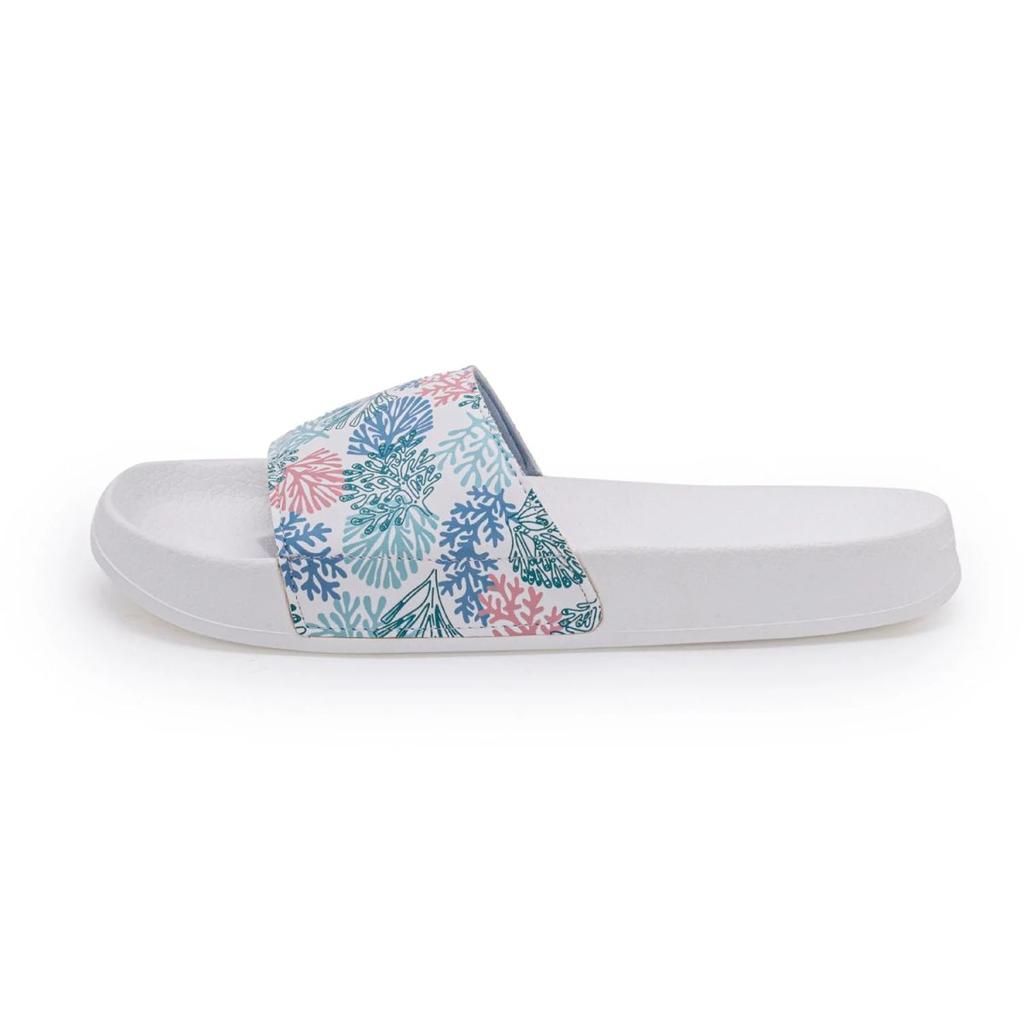 Womens Sliders in White | Casual Pool Sliders — photo 3