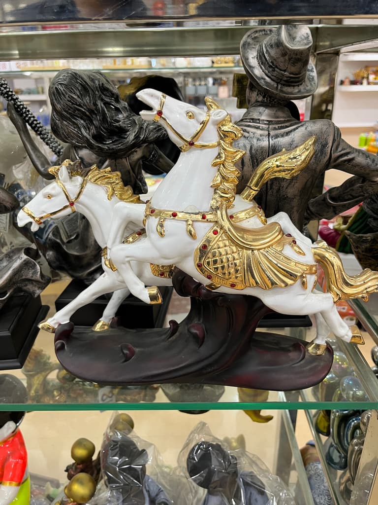 White Horse Statue | Sculpture | Porcelain | White