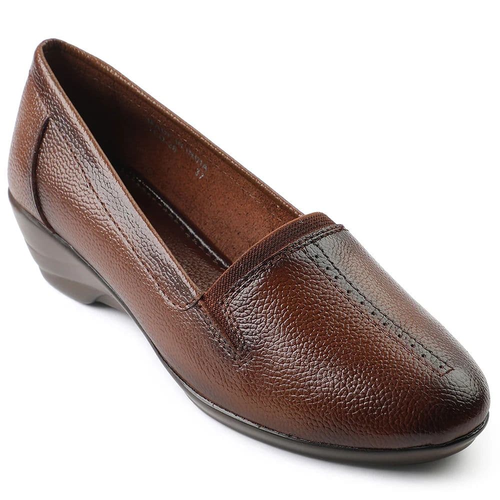 Healers Tan Ballerina Shoes For Women TLO-26 By Liberty — 3/36 / Tan