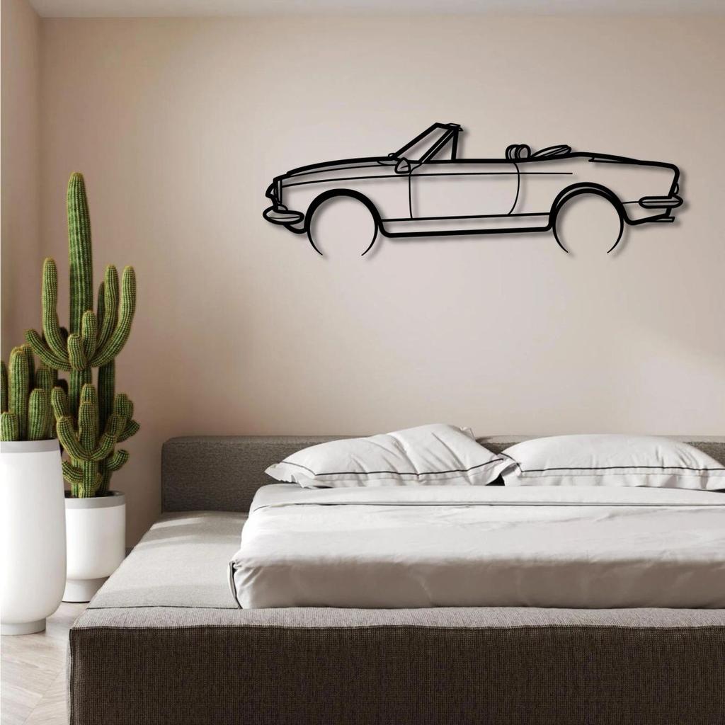 FIAT 124 SPIDER 1966 METAL WALL ART — photo 3