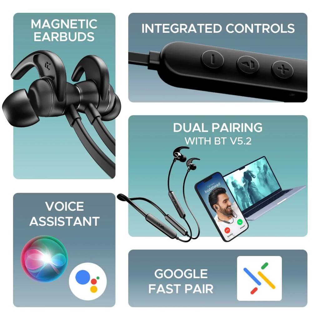 boAt Rockerz 255 Pro+ | Bluetooth Earphone with 10mm drivers, Up to 60 Hours Nonstop Playback, Type-C charging, ASAP™ Charge — photo 8