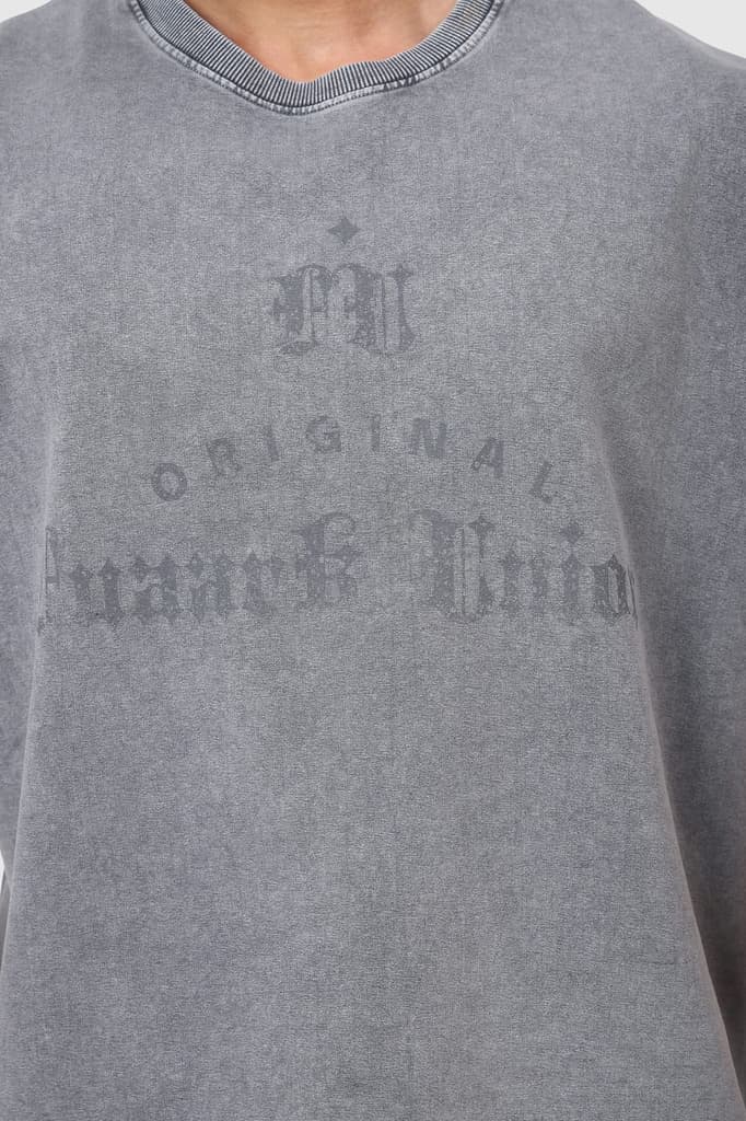 Shadow Washed Capsleeves Tank Light Grey — photo 3