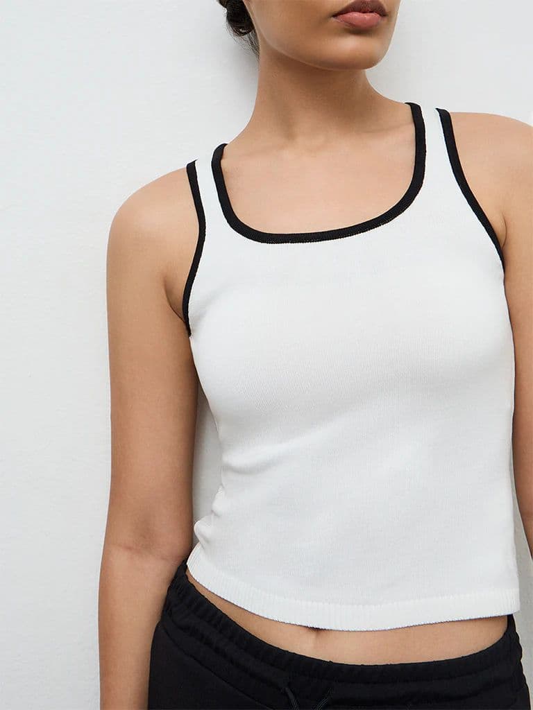 Nuoflexx Off-White Textured T-Shirt — photo 3