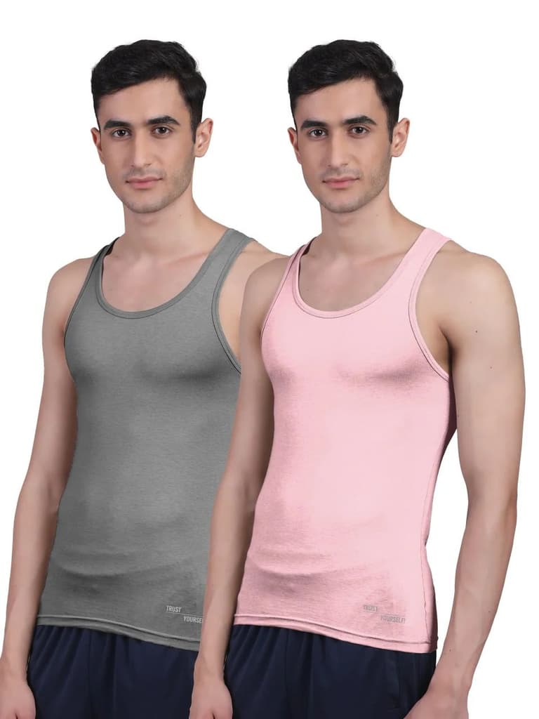 Twin Skin Organic Bamboo Vest - Comfort Fit (Pack of 2) — photo 2