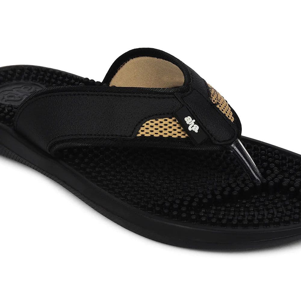 A-HA Black Casual Slipper For Men ACCUPRO1E By Liberty — photo 5