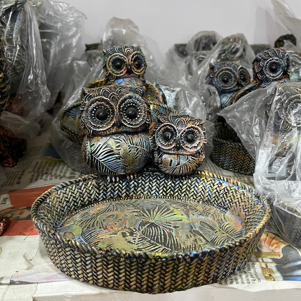 Owl Mug | Coffee Mug | Ceramic | Blue and Brown