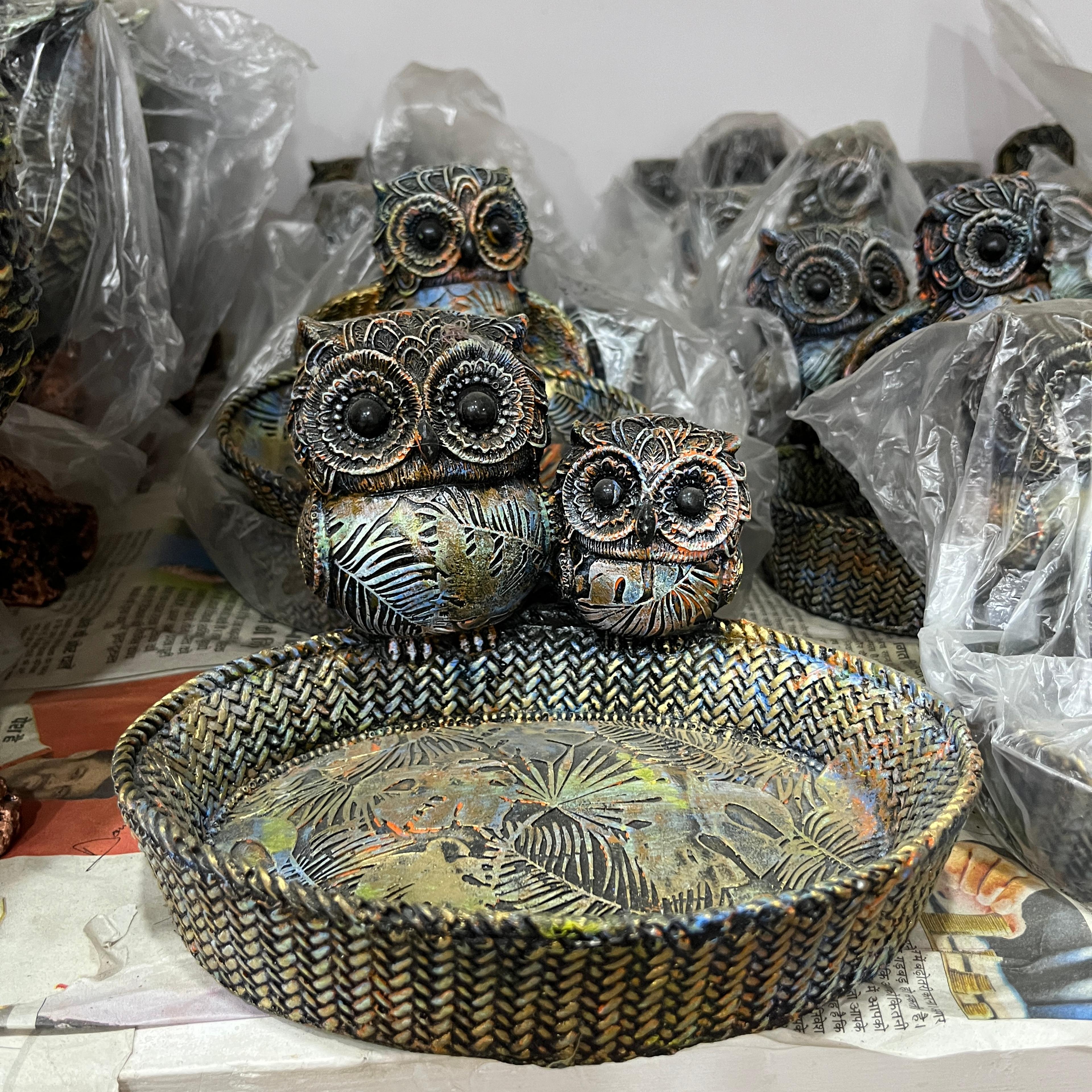 Owl Mug | Coffee Mug | Ceramic | Blue and Brown