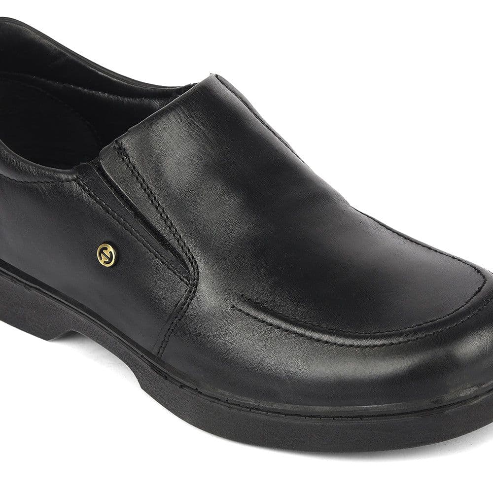 Healers Black Formal Non-Lacing Moccasins For Men 204608AN By Liberty — photo 4
