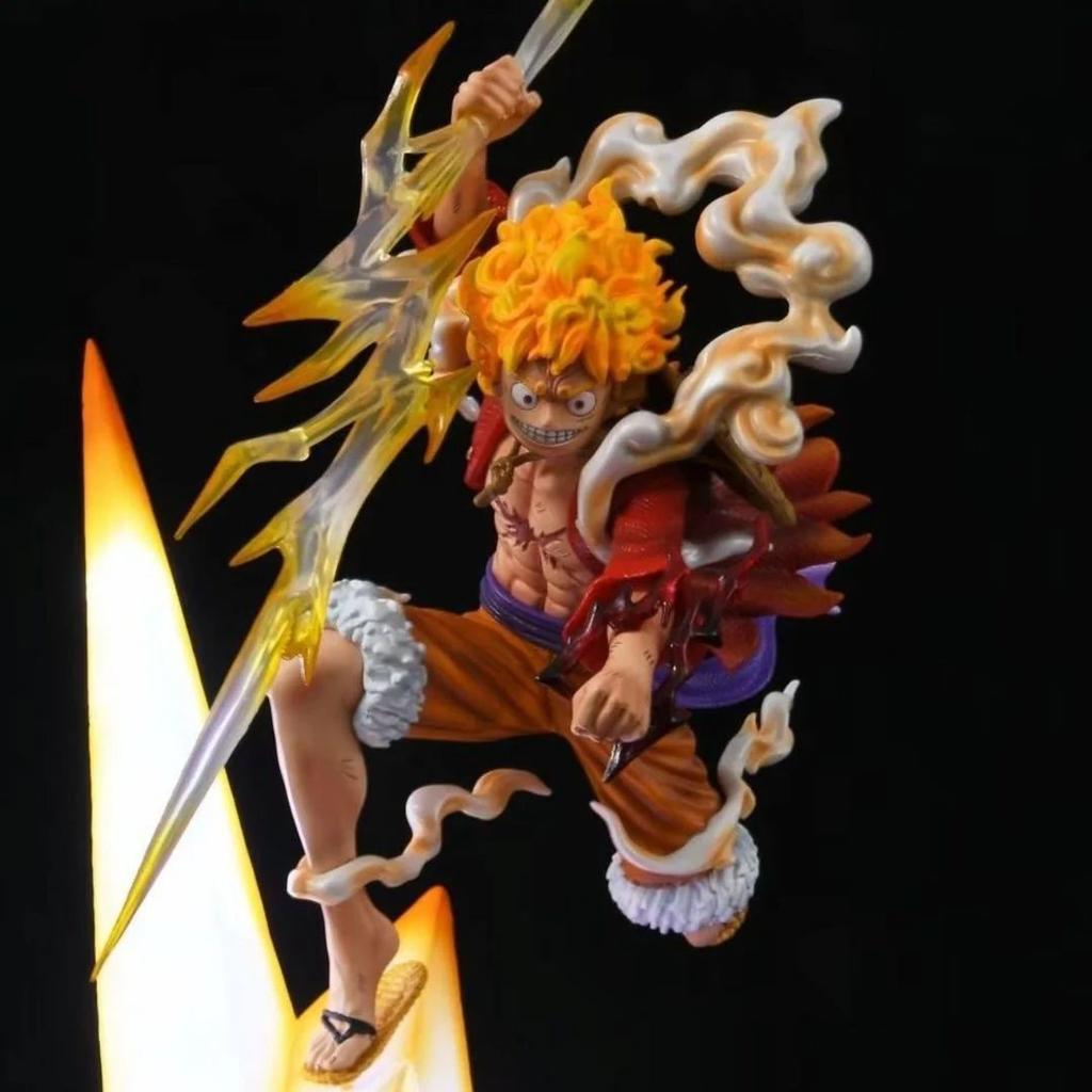 Nika Luffy LED Light-Up Statue (46cm) — Lightning Effect Action Figure Collectible — photo 2