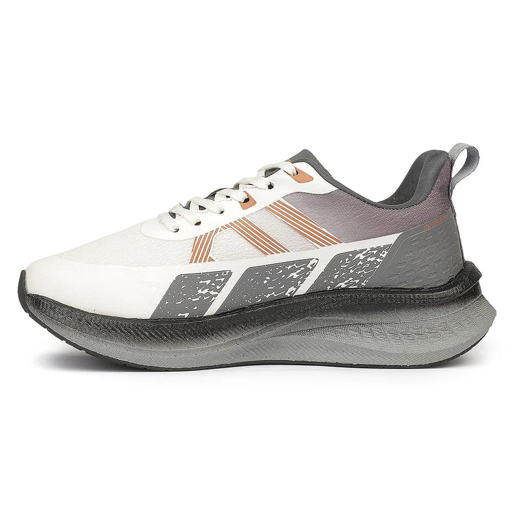 Leap7X ZLP-XM-20 Beige Sports Lacing Running Shoes for Men By Liberty — photo 6