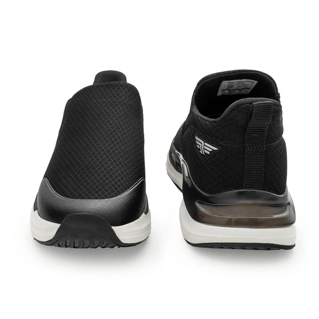 Men's Black and White Walking Slip-On Shoes — photo 4