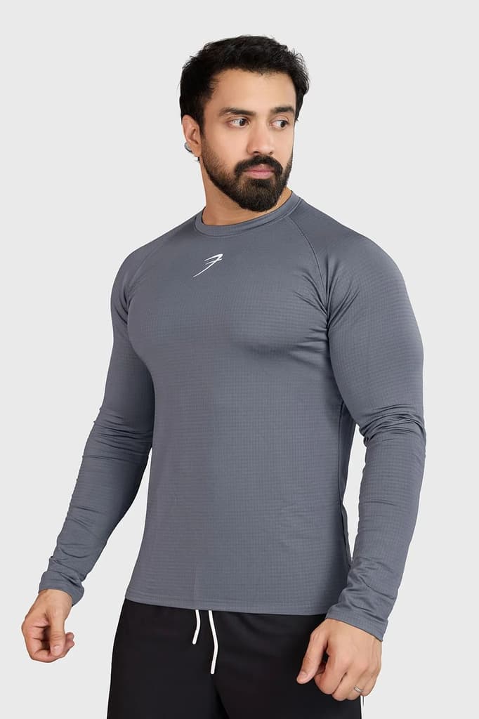 Midnight Fullsleeves T-shirt Light Grey — photo 6