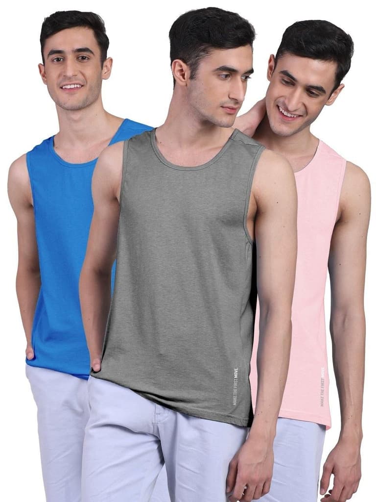 Twin Skin Organic Bamboo Vest - Active Fit (Pack of 3) — photo 15