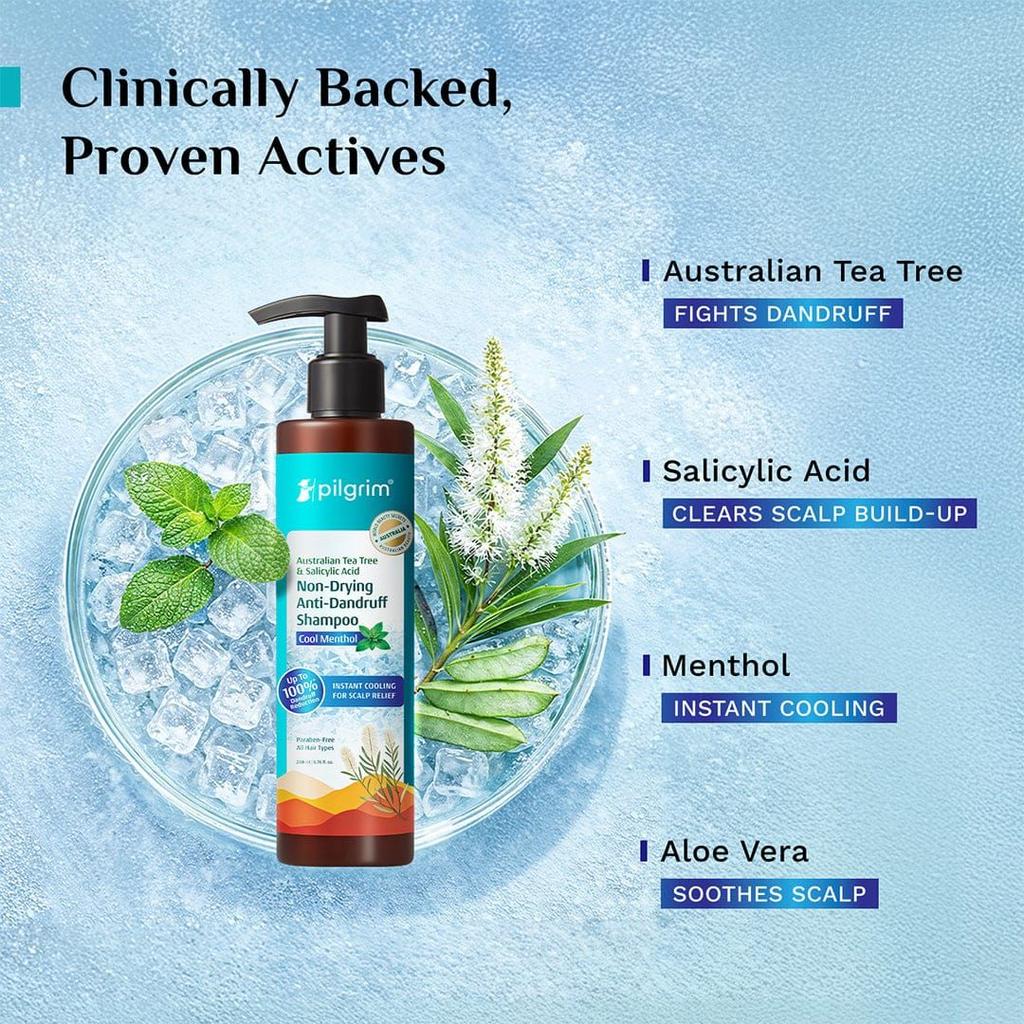 Australian Tea Tree Non-Drying Anti-Dandruff Shampoo Cool Menthol — photo 6