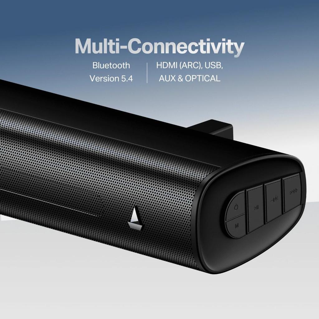boAt Aavante Maven Plus | Soundbar with 240W RMS, Wireless Subwoofer & Multi-Connectivity