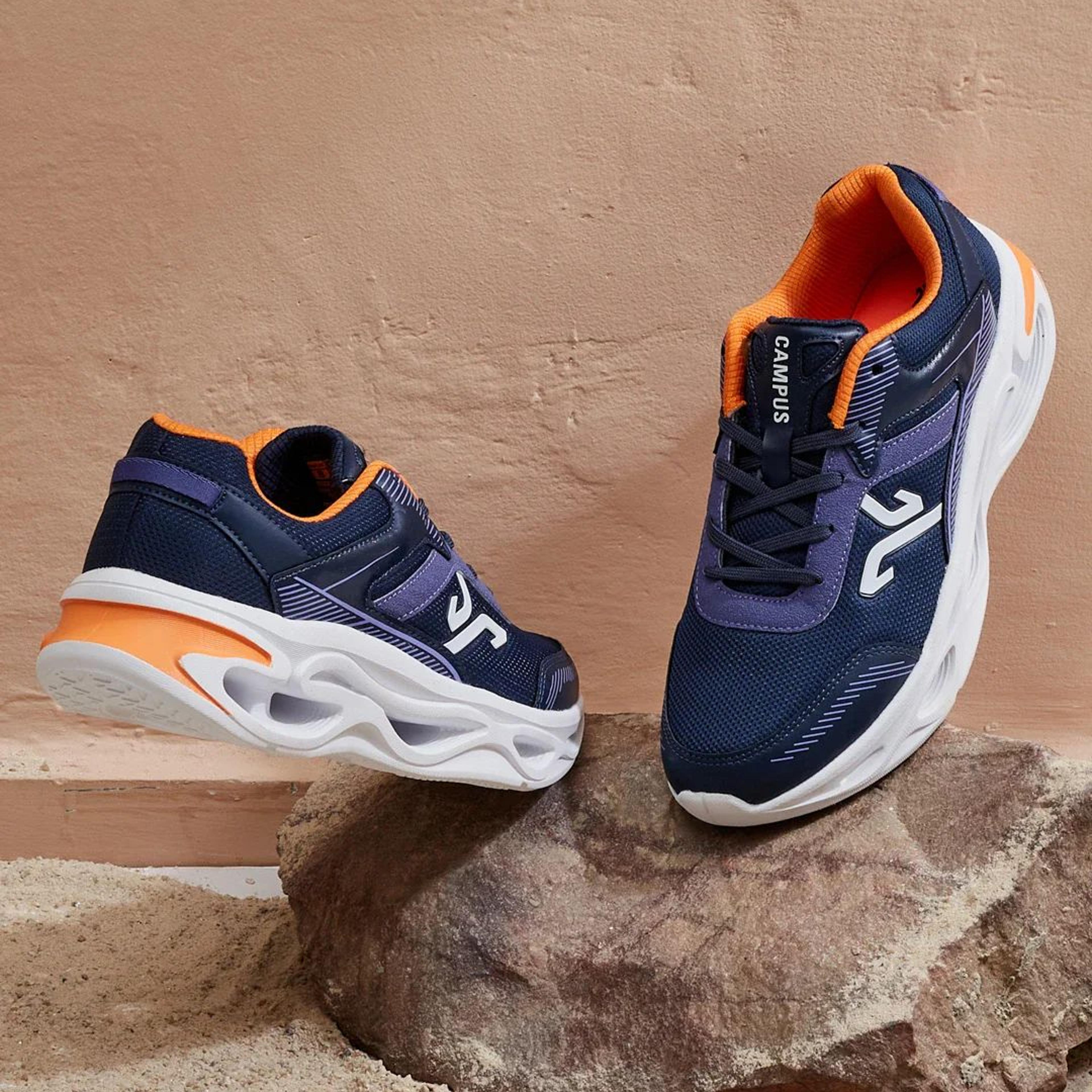 FEROX Navy Men's Running Shoes
