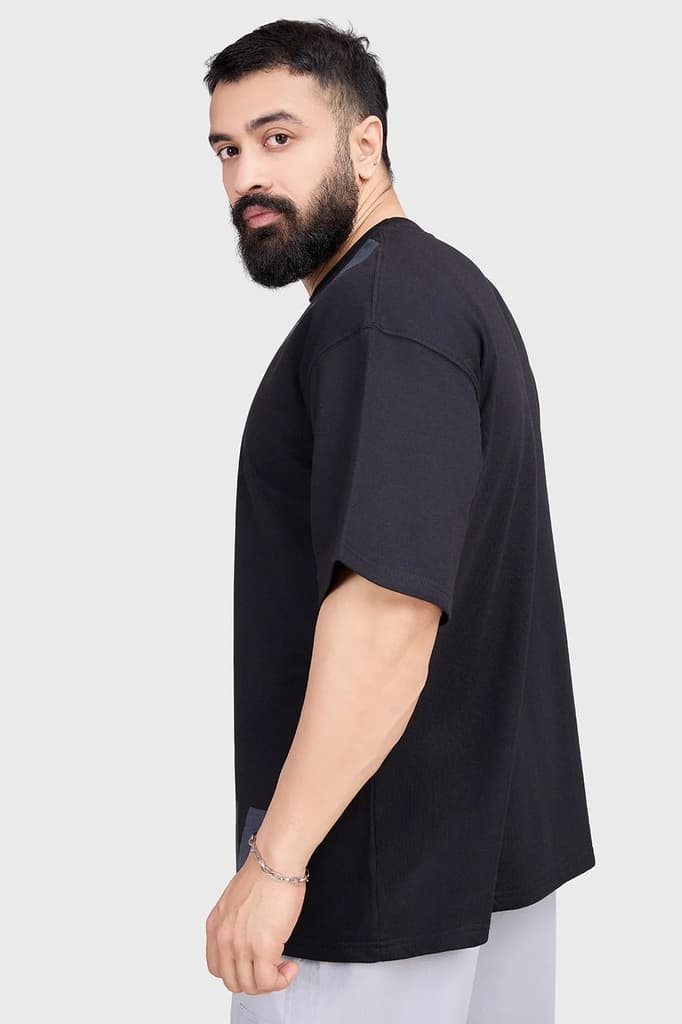 Refined Oversized T-shirt Black — photo 6