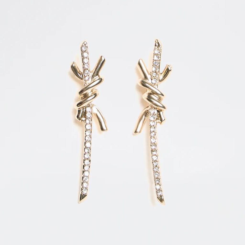 Westside Accessories Gold Knot Stud Earrings
