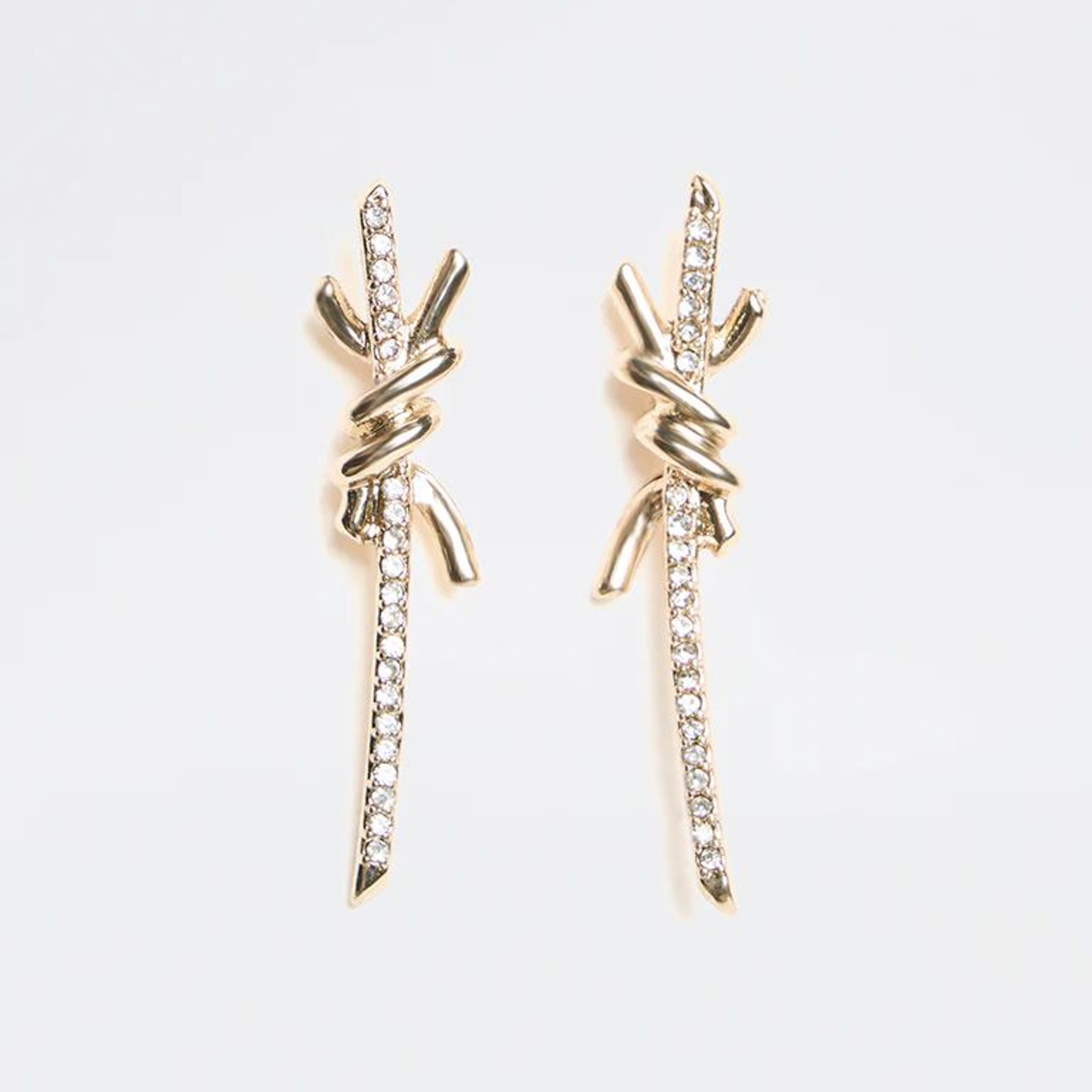 Westside Accessories Gold Knot Stud Earrings